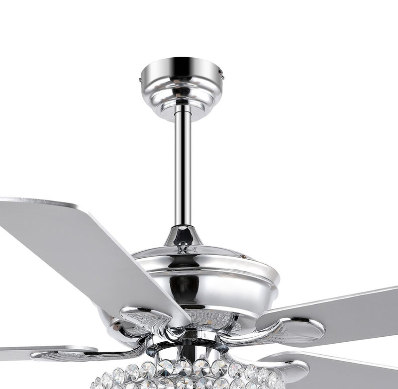 Cammy 52" Traditional Transitional Iron LED CEILING FAN - JONATHAN Y