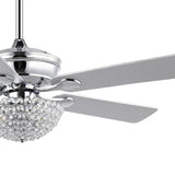 Cammy 52" Traditional Transitional Iron LED CEILING FAN - JONATHAN Y
