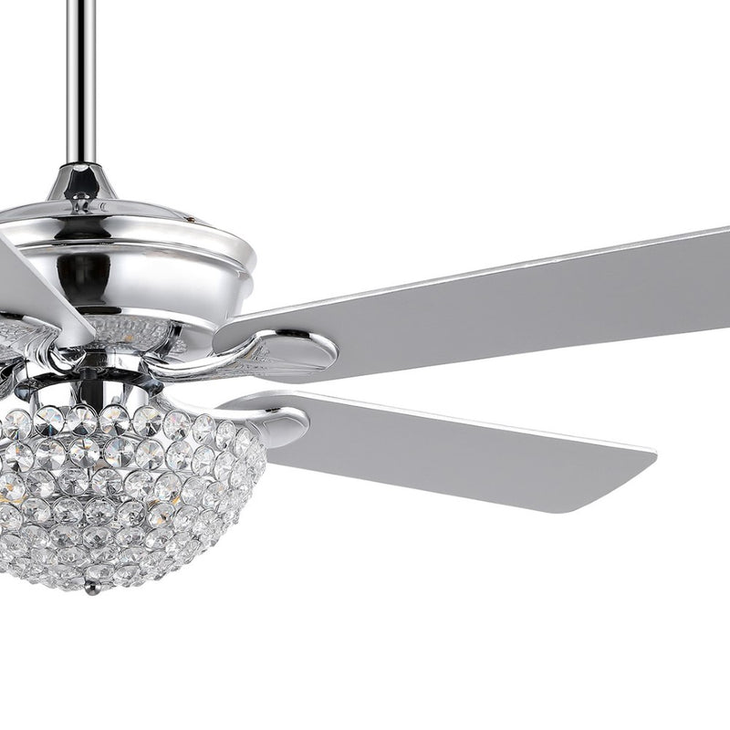 Cammy 52" Traditional Transitional Iron LED CEILING FAN - JONATHAN Y