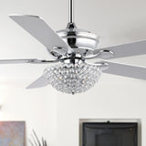 Cammy 52" Traditional Transitional Iron LED CEILING FAN - JONATHAN Y