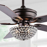 Cammy 52" Traditional Transitional Iron LED CEILING FAN - JONATHAN Y