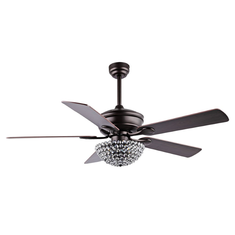 Cammy 52" Traditional Transitional Iron LED CEILING FAN - JONATHAN Y