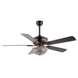 Cammy 52" Traditional Transitional Iron LED CEILING FAN - JONATHAN Y