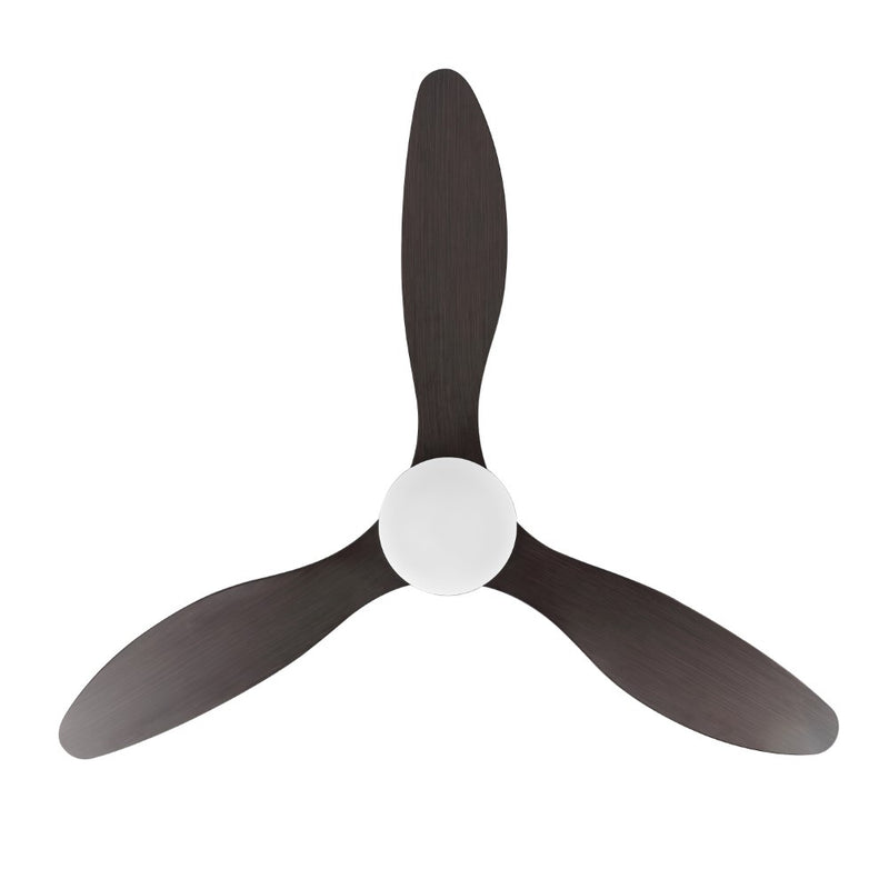 Audie 52" Classic Industrial Iron/Plastic Mobile-App/Remote-Controlled 6-Speed Propeller Integrated LED Ceiling Fan