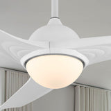 Sully 52" Contemporary Industrial Iron/Plastic Mobile-App/Remote-Controlled 6-Speed Propeller Integrated LED Ceiling Fan