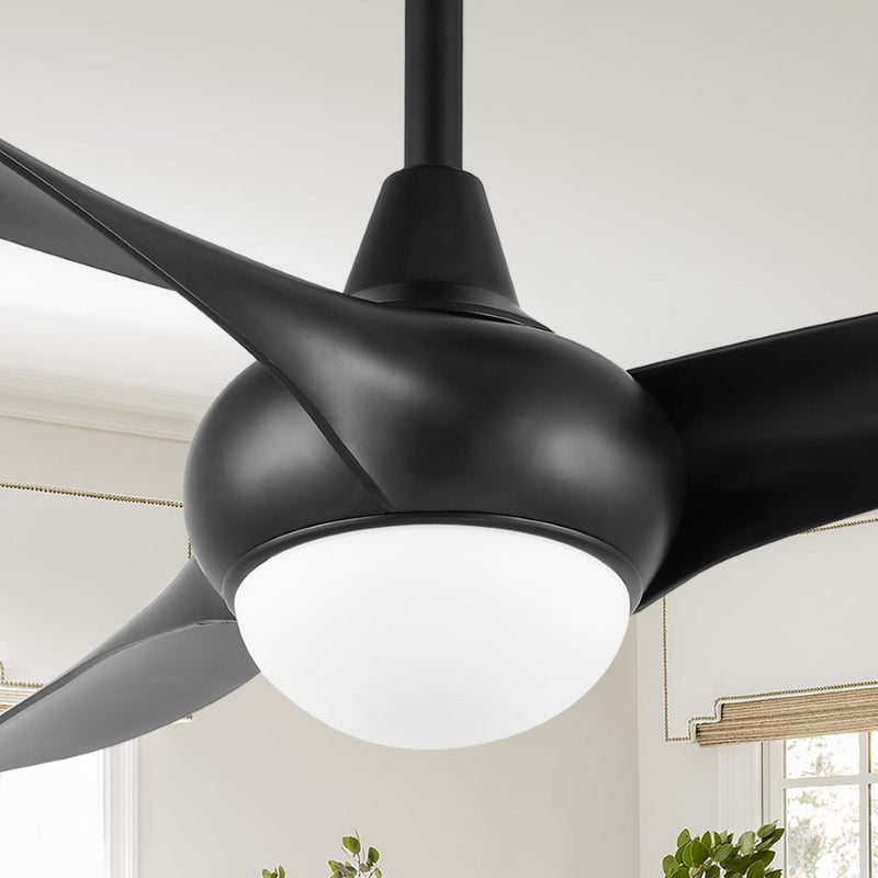 Aviator 52" Coastal Vintage Iron/Plastic Mobile-App/Remote-Controlled 6-Speed Retro Swirl Integrated LED Ceiling Fan - JONATHAN Y
