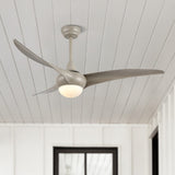 Aviator 52" Coastal Vintage Iron/Plastic Mobile-App/Remote-Controlled 6-Speed Retro Swirl Integrated LED Ceiling Fan - JONATHAN Y