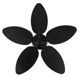 Raffles 52" Bohemian Industrial Iron/Plastic Mobile-App/Remote-Controlled 6-Speed Palm Blade Ceiling Fan