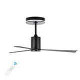 Levi 52" 1-Light Contemporary Minimalist 6-Speed Iron Height Adjustable Integrated LED Ceiling Fan with Remote - JONATHAN Y