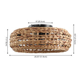 Archer 20.25" 4-Light Coastal Bohemian 6-Speed Metal/Seagrass Mobile-App/Remote-Controlled Lantern LED Ceiling Fan - JONATHAN Y