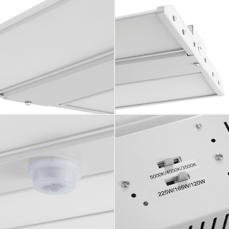 23.75 in. 220-Watt Integrated LED Motion Sensor Shop Light with 28600 Lumens 5000K
