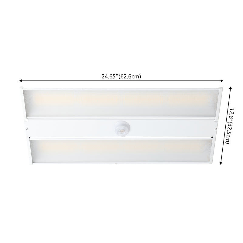 23.75 in. 220-Watt Integrated LED Motion Sensor Shop Light with 28600 Lumens 5000K