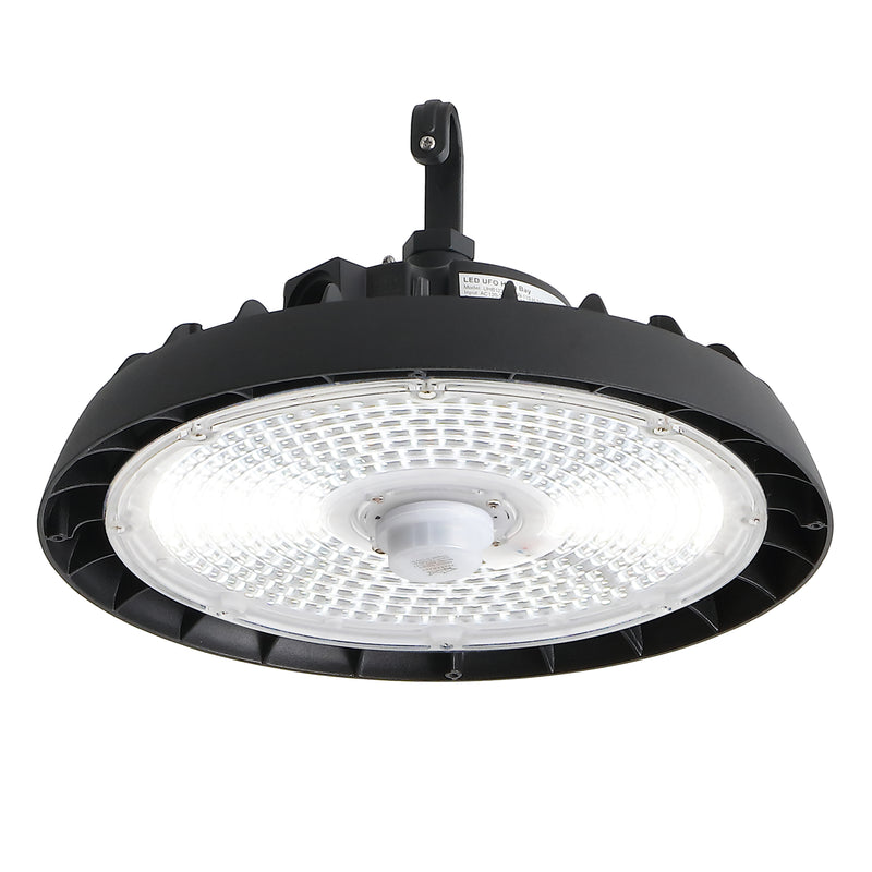 12 in. 200-Watt Integrated LED Motion Sensor High Bay Indoor/Outdoor UFO Light with 26000 Lumens 5000K