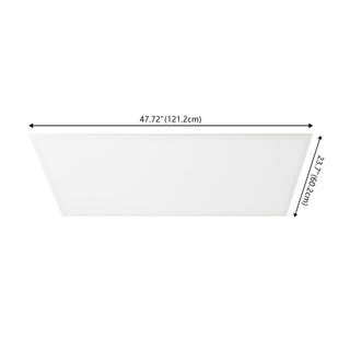 2 ft. X 4 ft. 50-Watt Dimmable Integrated LED Flat Panel Flush Mount Light with 5500 Lumens 5000K - JONATHAN Y