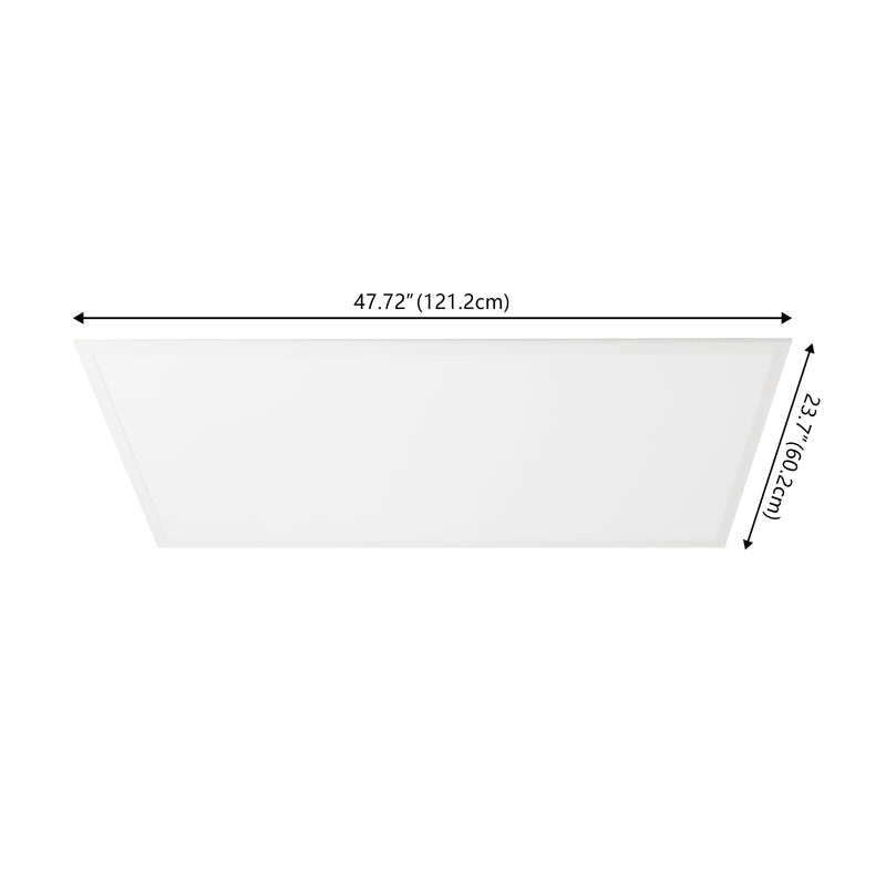 2 ft. X 4 ft. 50-Watt Dimmable Integrated LED Flat Panel Flush Mount Light with 5500 Lumens 5000K - JONATHAN Y
