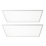 2 ft. X 4 ft. 50-Watt Dimmable Integrated LED Flat Panel Light with 5500 Lumens 5000K Set 2