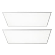 2 ft. X 4 ft. 50-Watt Dimmable Integrated LED Flat Panel Light with 5500 Lumens 5000K Set 2