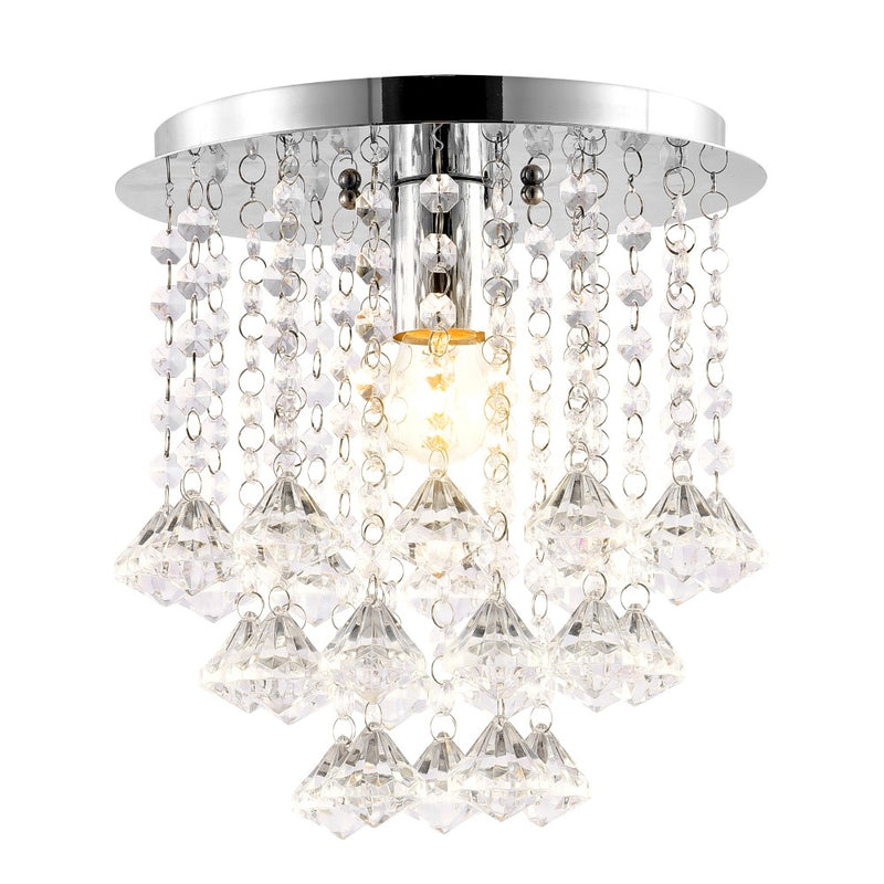 Lillibet 9.88" Traditional Transitional Iron LED Semi Flush Mount - JONATHAN Y