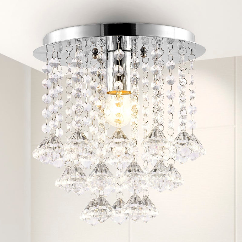 Lillibet 9.88" Traditional Transitional Iron LED Semi Flush Mount - JONATHAN Y