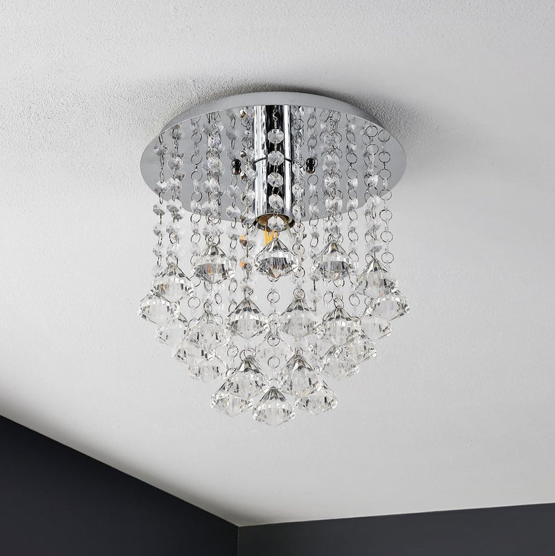 Lillibet 9.88" Traditional Transitional Iron LED Semi Flush Mount - JONATHAN Y
