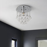 Lillibet 9.88" Traditional Transitional Iron LED Semi Flush Mount - JONATHAN Y