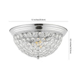 Malia 12" Traditional Transitional Iron LED Flush Mount - JONATHAN Y