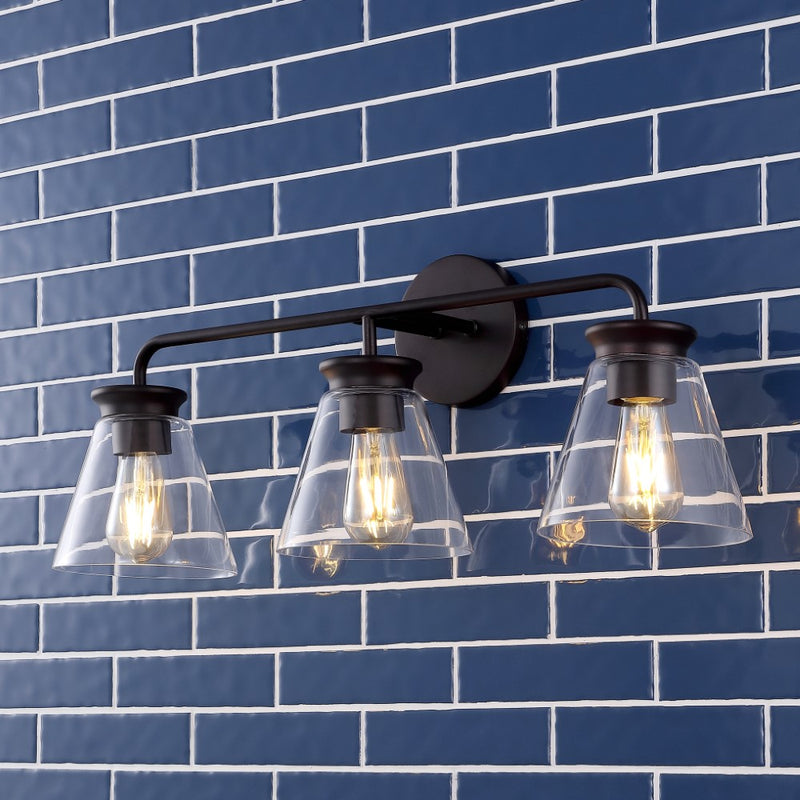 Kondo Modern Farmhouse Iron LED Vanity - JONATHAN Y