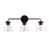 Kondo Modern Farmhouse Iron LED Vanity - JONATHAN Y