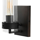 Harper 4.5" Coastal Minimalist Iron/Glass LED Sconce Set 2