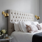 Tierra 7" Modern Midcentury Iron LED Sconce with Pull-Chain Switch - JONATHAN Y