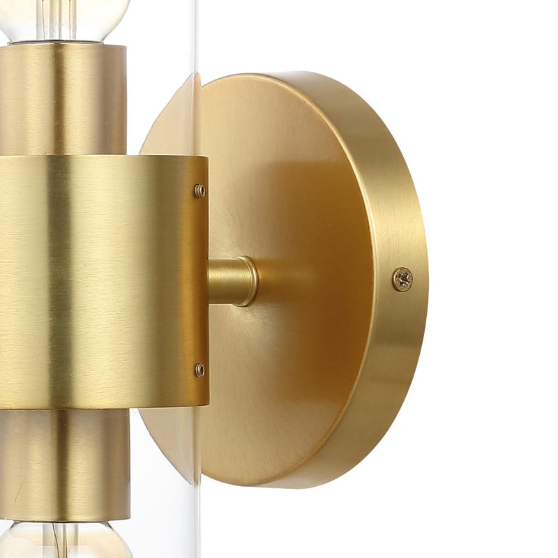 Quinn 15.5"  Mid-Century Modern Iron/Acrylic LED Sconce - JONATHAN Y