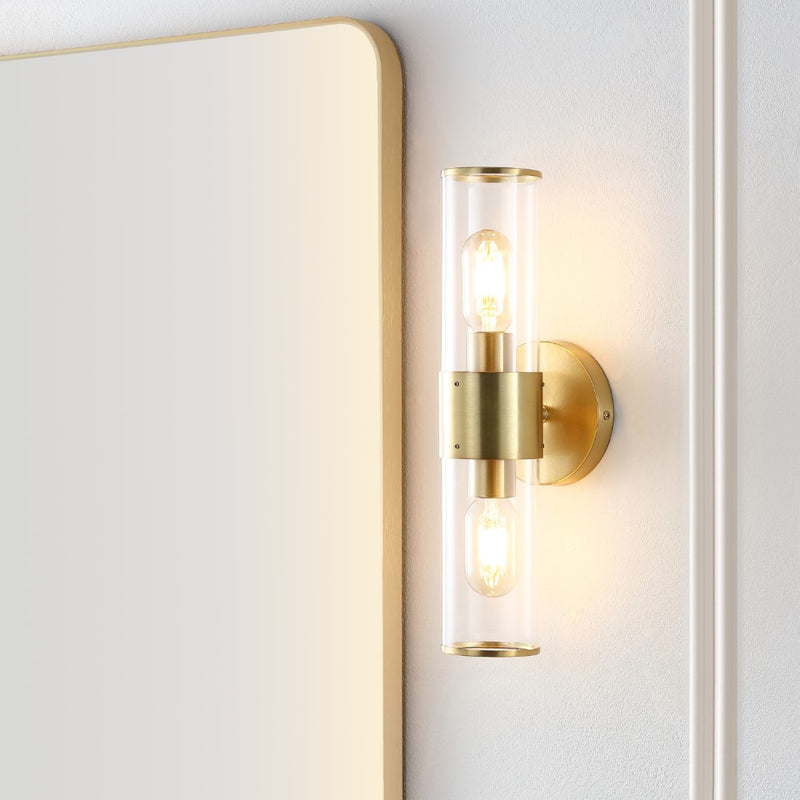 Quinn 15.5"  Mid-Century Modern Iron/Acrylic LED Sconce - JONATHAN Y