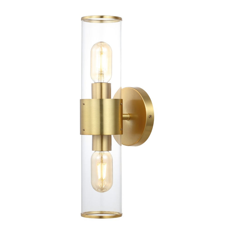 Quinn 15.5"  Mid-Century Modern Iron/Acrylic LED Sconce - JONATHAN Y
