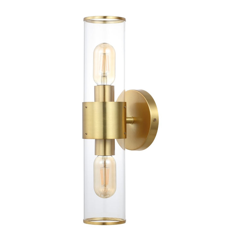 Quinn 15.5"  Mid-Century Modern Iron/Acrylic LED Sconce - JONATHAN Y