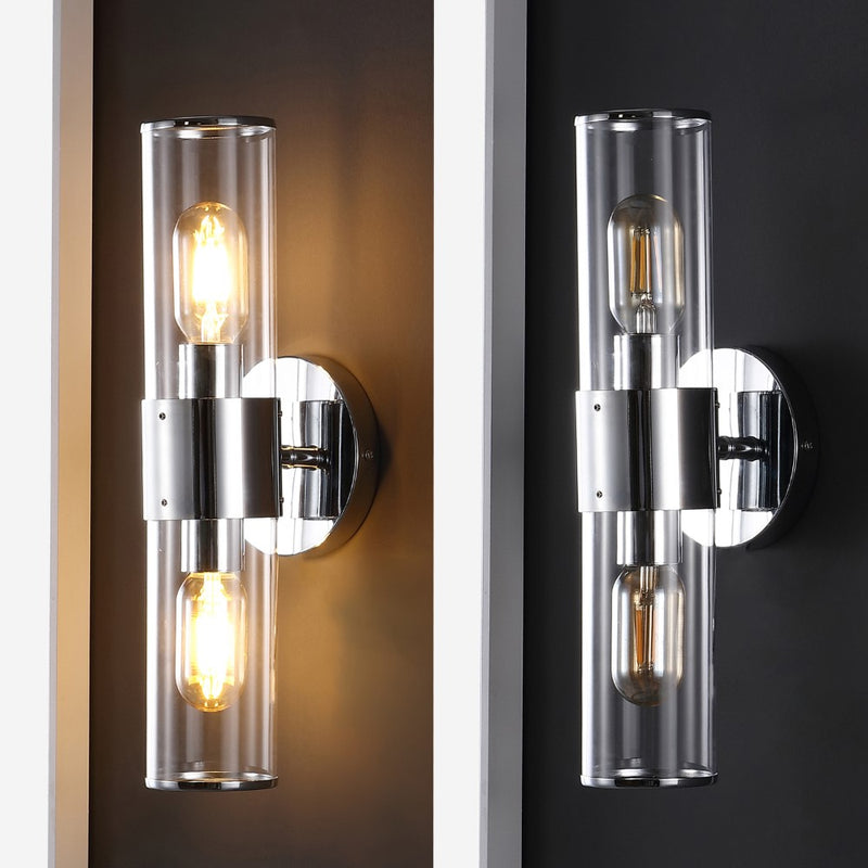 Quinn 15.5"  Mid-Century Modern Iron/Acrylic LED Sconce - JONATHAN Y