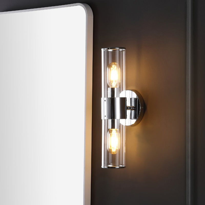 Quinn 15.5"  Mid-Century Modern Iron/Acrylic LED Sconce - JONATHAN Y