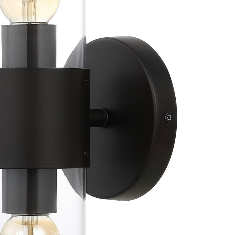 Quinn 15.5"  Mid-Century Modern Iron/Acrylic LED Sconce - JONATHAN Y