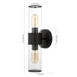 Quinn 15.5"  Mid-Century Modern Iron/Acrylic LED Sconce - JONATHAN Y