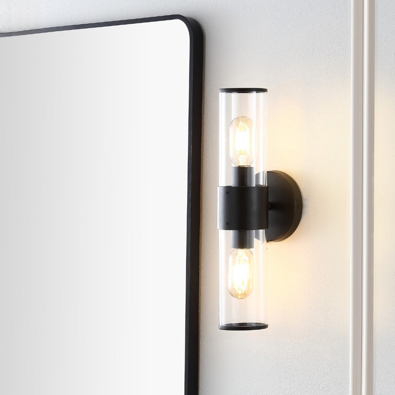 Quinn 15.5"  Mid-Century Modern Iron/Acrylic LED Sconce - JONATHAN Y