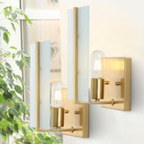 Mila 5.5" Modern Coastal Iron/Glass LED Sconce - JONATHAN Y