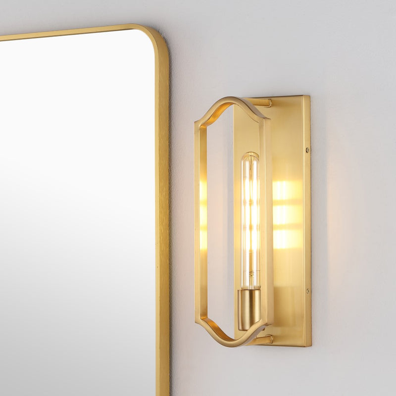 Chloe 4.75" Modern Bohemian Iron LED Sconce - JONATHAN Y