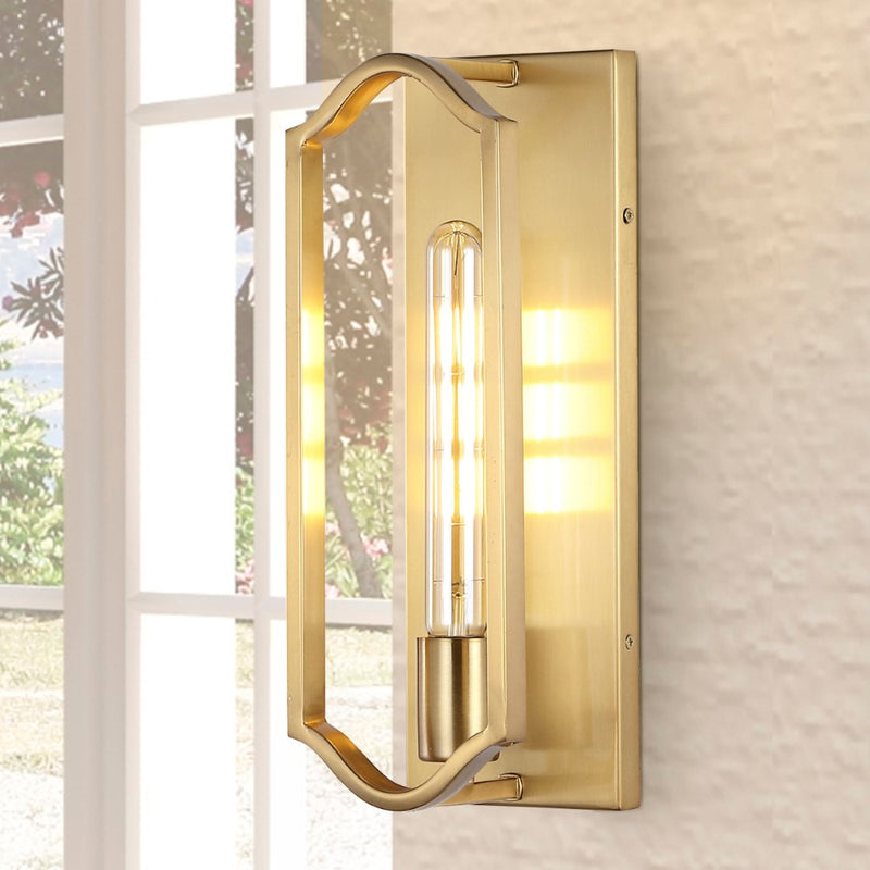 Chloe 4.75" Modern Bohemian Iron LED Sconce - JONATHAN Y