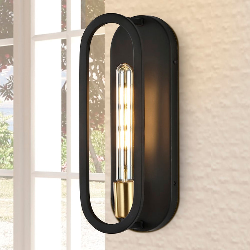 Emilia 4.75" Modern Bohemian Iron LED Sconce - JONATHAN Y