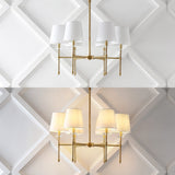 Sophie 38.5" Modern Midcentury Iron Linear LED Pendant - JONATHAN Y