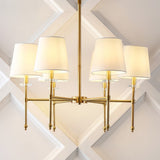 Sophie 38.5" Modern Midcentury Iron Linear LED Pendant - JONATHAN Y