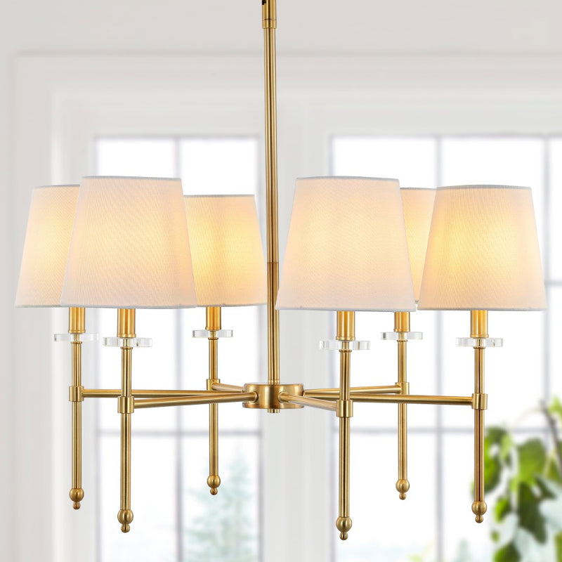 Sophie 38.5" Modern Midcentury Iron Linear LED Pendant - JONATHAN Y