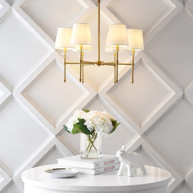 Sophie 38.5" Modern Midcentury Iron Linear LED Pendant - JONATHAN Y