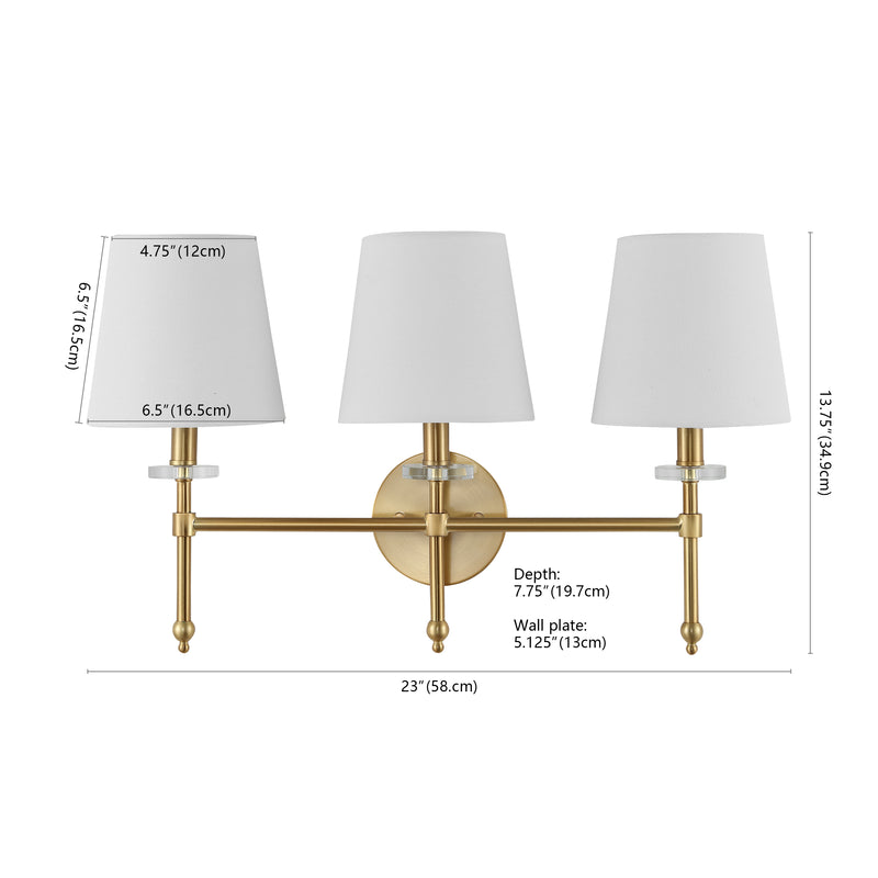 Olivia Modern Midcentury LED Vanity
