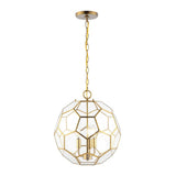 Bee 13.5" Modern Bohemian Iron/Glass LED Pendant - JONATHAN Y
