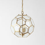 Bee 13.5" Modern Bohemian Iron/Glass LED Pendant - JONATHAN Y